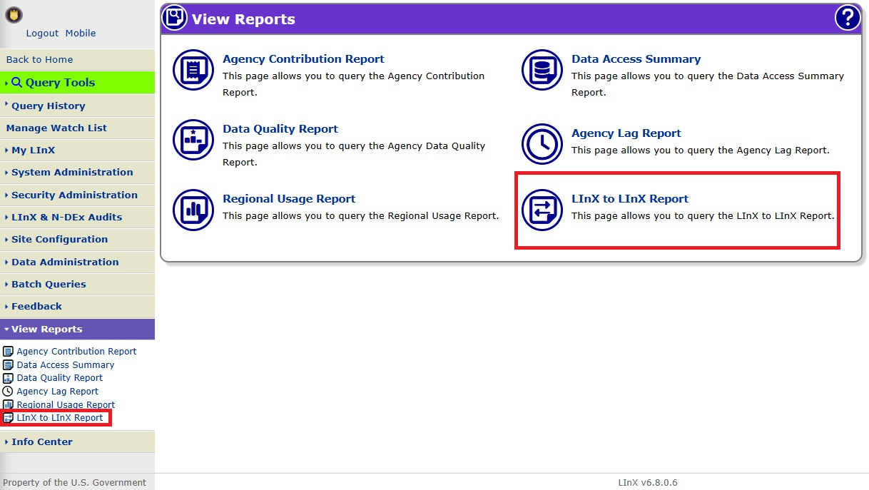 LInX to LInX Report